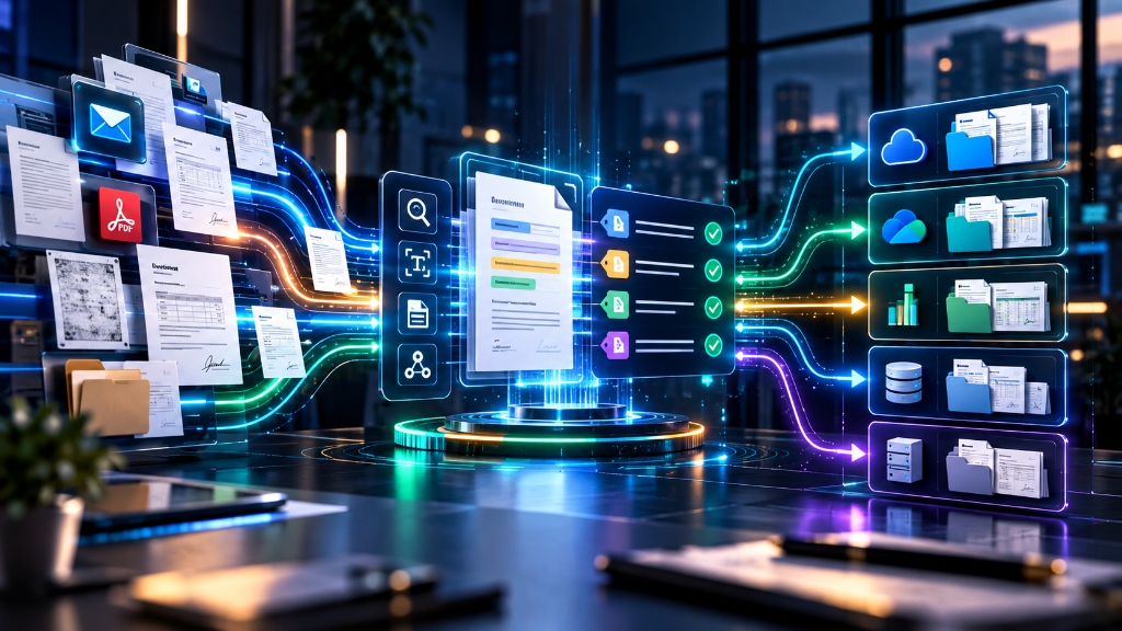 Intelligentes Document Routing Flow — Automatische Dokumentenerkennung, Klassifizierung & Ablage